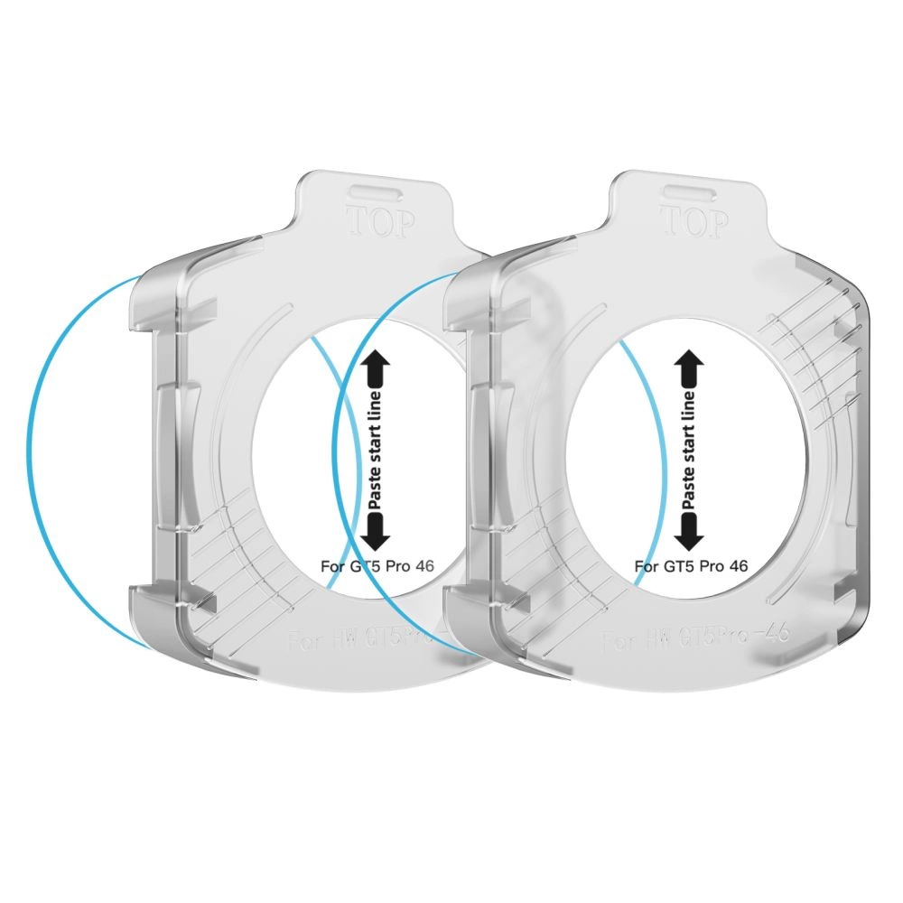 Tech-Protect Easy Set+ 2-pack tempered glass for Huawei Watch GT 5 Pro 46 mm - transparenteng