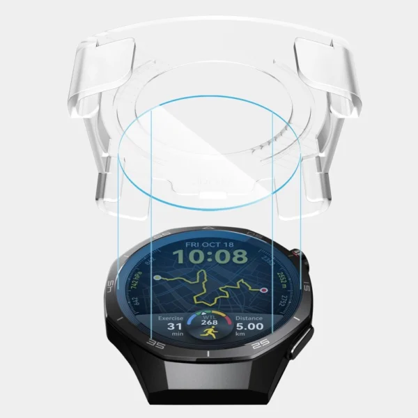 Tech-Protect Easy Set+ 2-pack tempered glass for Huawei Watch GT 5 Pro 46 mm - transparenteng