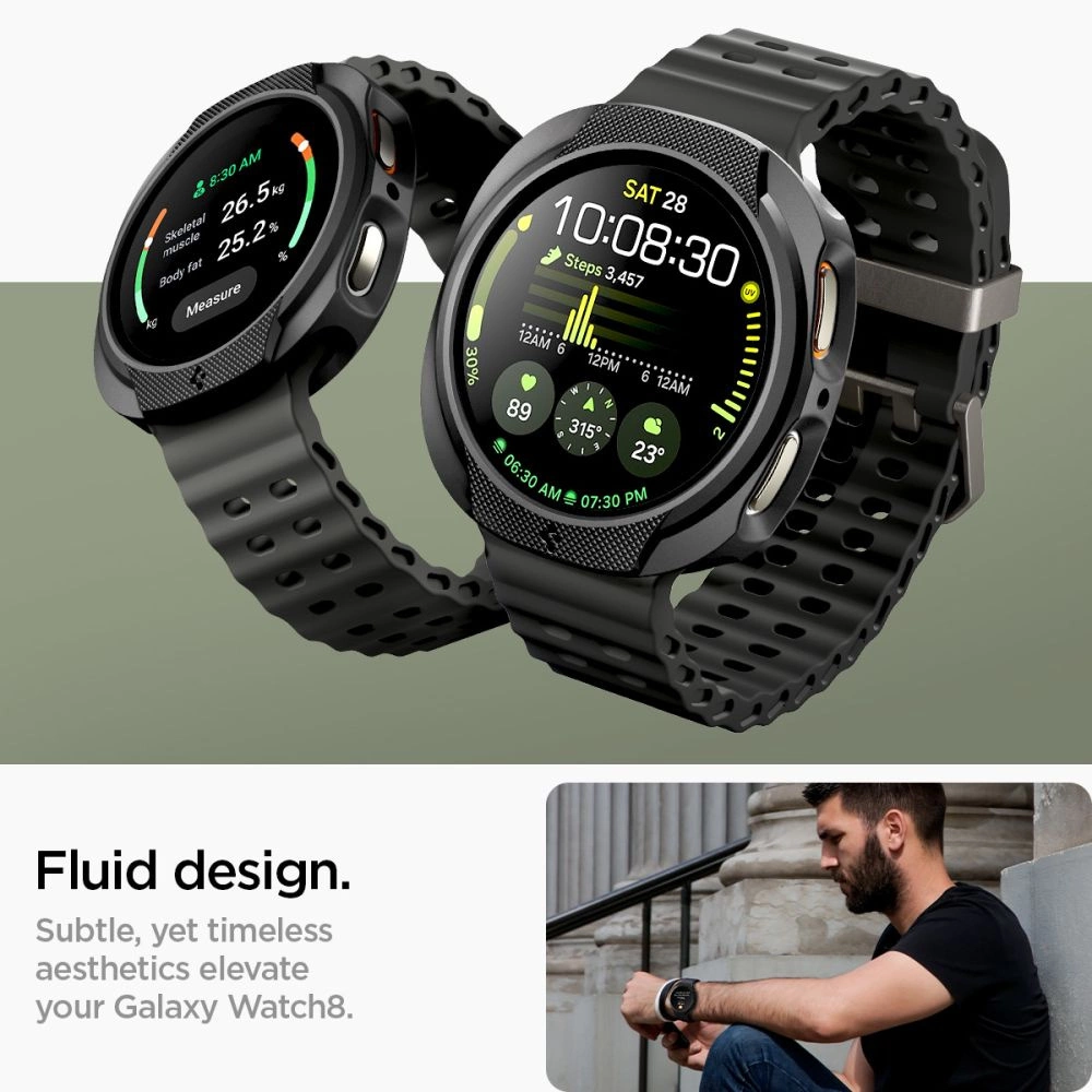 Spigen Liquid Air Case for Samsung Galaxy Watch 8 40mm - Matte Blackeng
