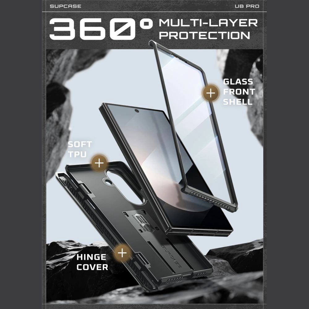 Supcase Unicorn Beetle Pro Case for Samsung Galaxy Z Fold 7 - Blackeng