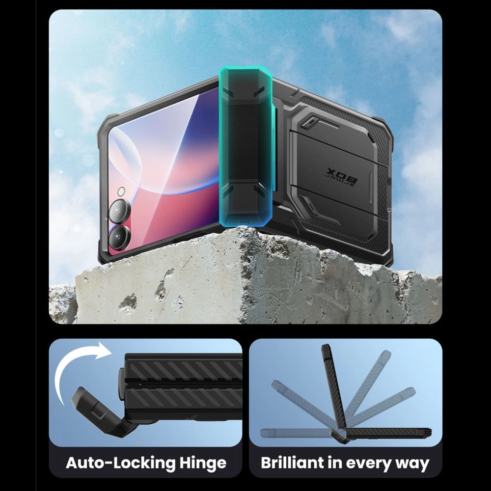 Supcase IBLSN Armorbox Case for Samsung Galaxy Z Flip 7 - Blackeng