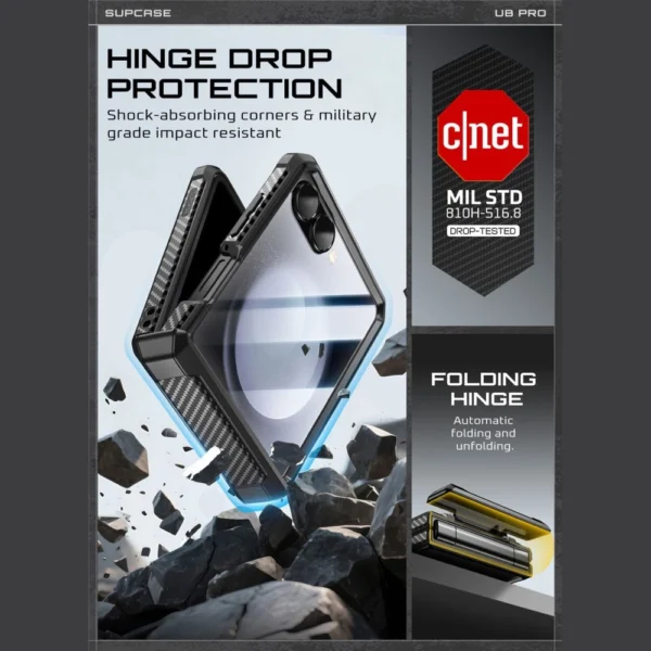 Supcase Unicorn Beetle Pro Case for Samsung Galaxy Z Flip 7 - Blackeng
