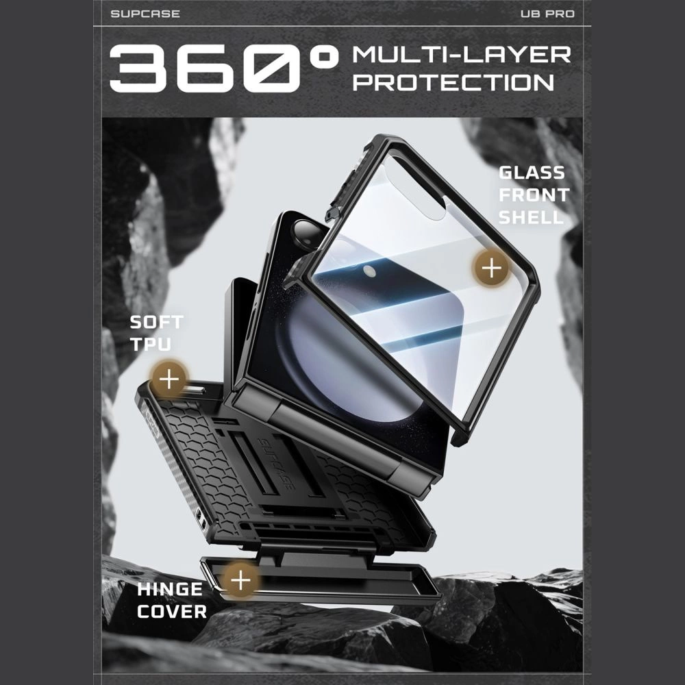 Supcase Unicorn Beetle Pro Case for Samsung Galaxy Z Flip 7 - Blackeng