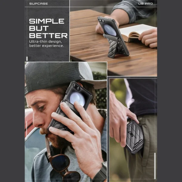 Supcase Unicorn Beetle Pro Case for Samsung Galaxy Z Flip 7 - Blackeng