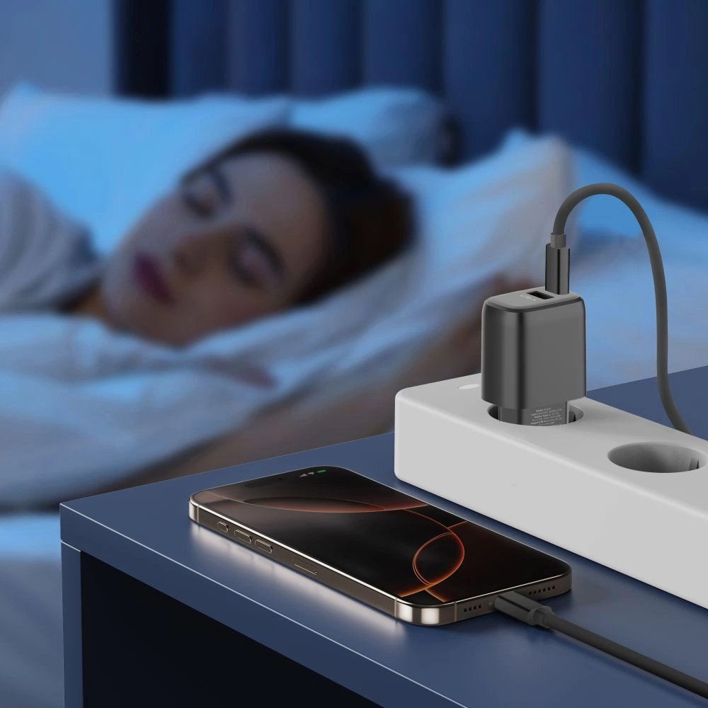 Tech-Protect NCA20 PD 20W / QC3.0 USB-A / USB-C wall charger - blackeng