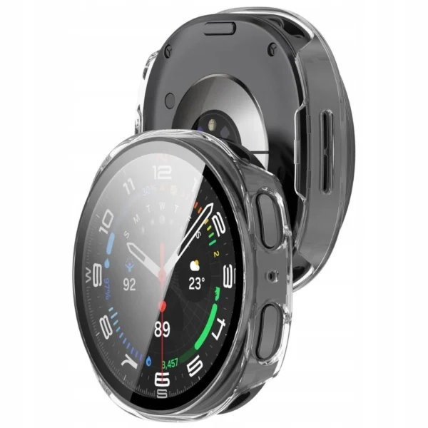 Tech-Protect Defense Case for Samsung Galaxy Watch 8 44 mm - Transparenteng