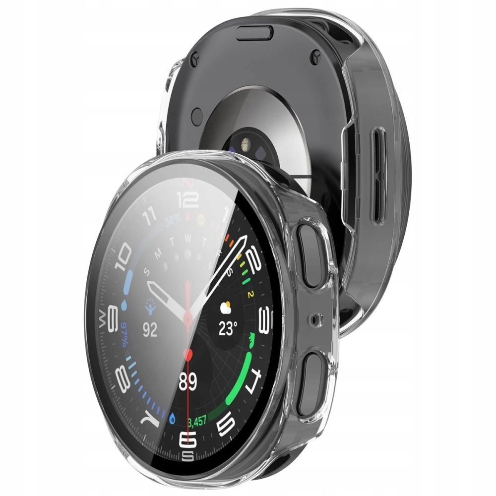 Tech-Protect Defense Case for Samsung Galaxy Watch 8 44 mm - Transparenteng