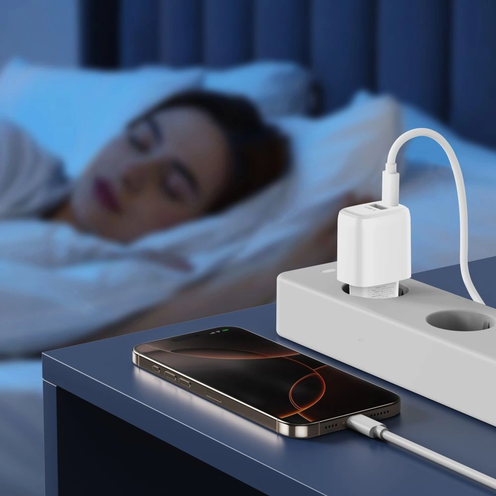 Tech-Protect NCA20 PD 20W QC3.0 USB-A / USB-C Wall Charger - Whiteeng