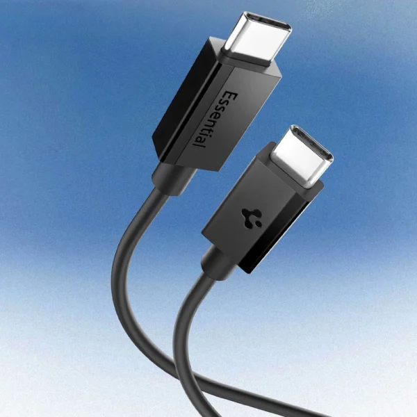 Spigen EB6020CC 60W Cable + USB-C / USB-C Cable 200 cm - Blackeng