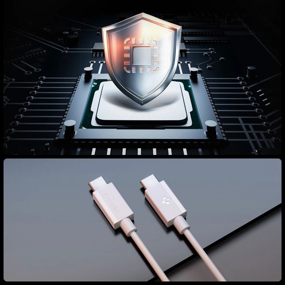 Spigen EB6010CC USB-C Cable 60W 100 cm - Whiteeng