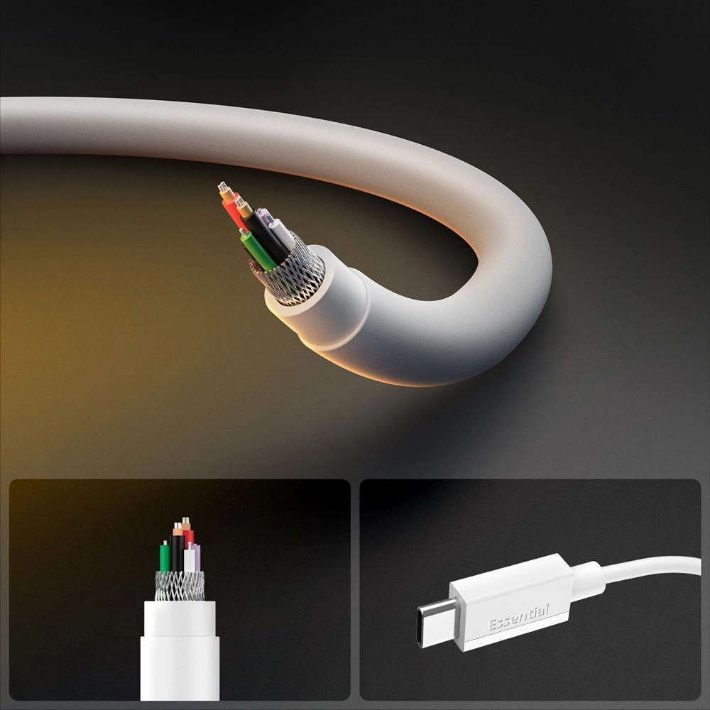 Spigen EB6010CC USB-C Cable 60W 100 cm - Whiteeng