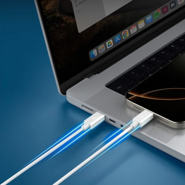 Spigen EB6010CC USB-C Cable 60W 100 cm - Whiteeng
