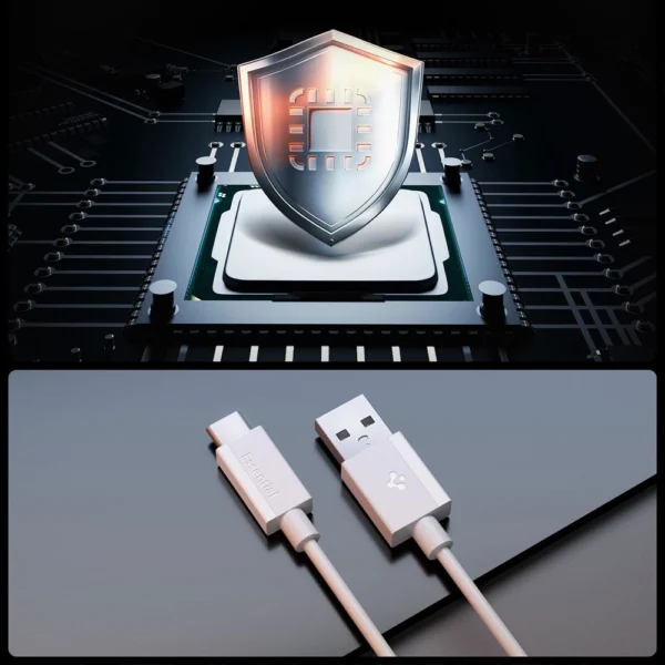 Spigen EB6010CC USB-C Cable 60W 200 cm - Whiteeng