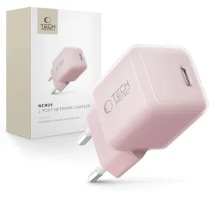 Tech-Protect NCM25 USB-C PD 25W Wall Charger - Pinkeng