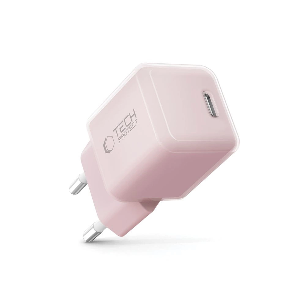 Tech-Protect NCM25 USB-C PD 25W Wall Charger - Pinkeng