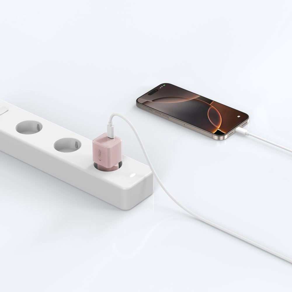 Tech-Protect NCM25 USB-C PD 25W Wall Charger - Pinkeng