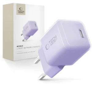 Tech-Protect NCM25 USB-C PD 25W Wall Charger - Purpleeng