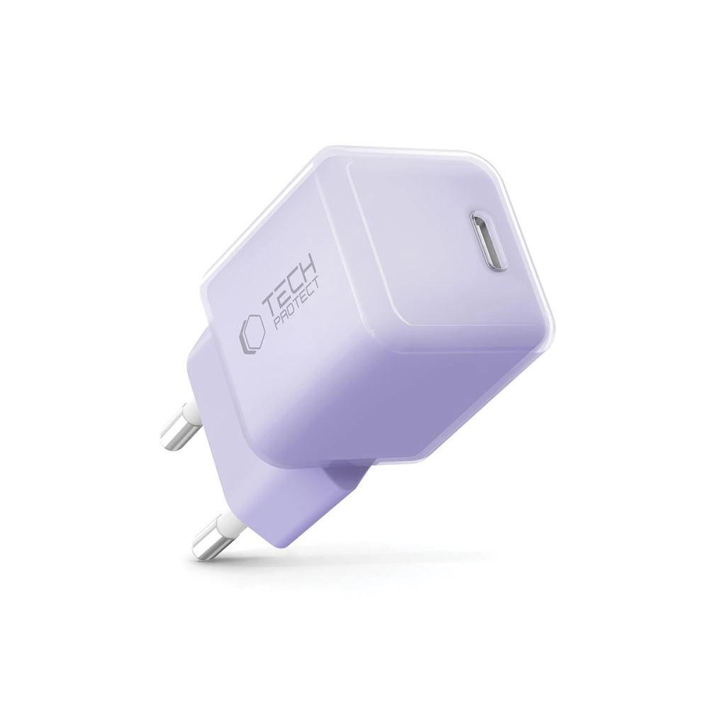 Tech-Protect NCM25 USB-C PD 25W Wall Charger - Purpleeng