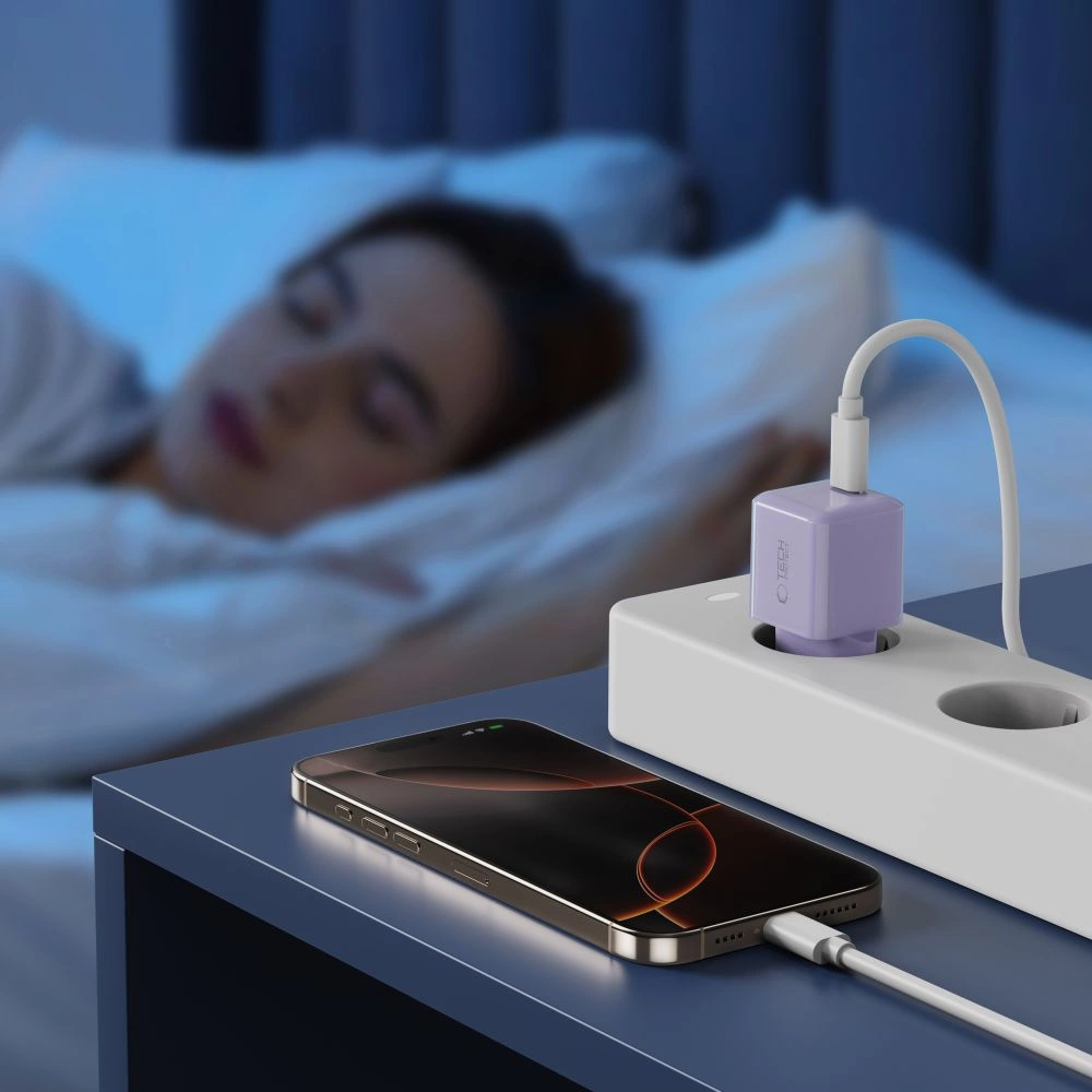 Tech-Protect NCM25 USB-C PD 25W Wall Charger - Purpleeng