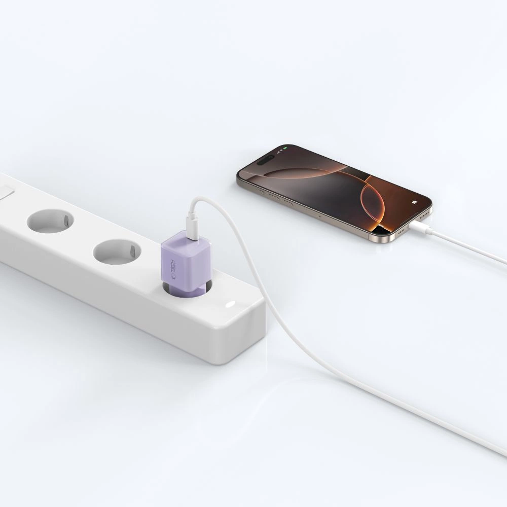 Tech-Protect NCM25 USB-C PD 25W Wall Charger - Purpleeng