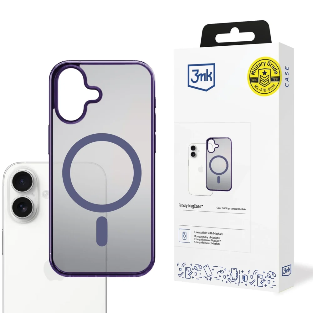 3mk Frosty MagCase for iPhone 17 - purpleeng