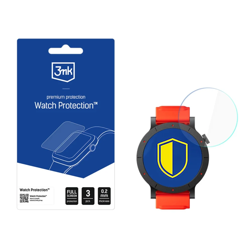 197384_1 3mk Watch Protection FlexibleGlass hybrid glass for smartwatch display for CMF Watch 3 Proeng