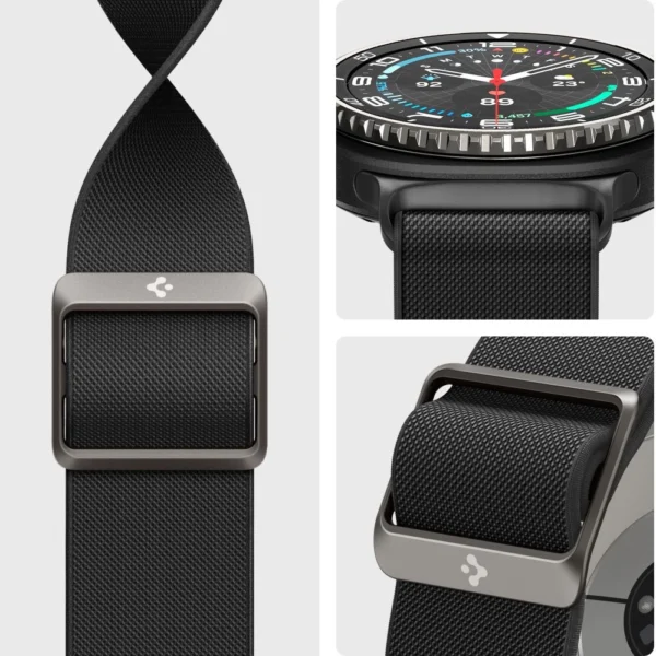 Spigen Fit Lite Strap for Samsung Galaxy Watch 40/44/46 mm - Blackeng