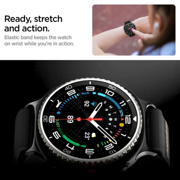 Spigen Fit Lite Strap for Samsung Galaxy Watch 40/44/46 mm - Blackeng