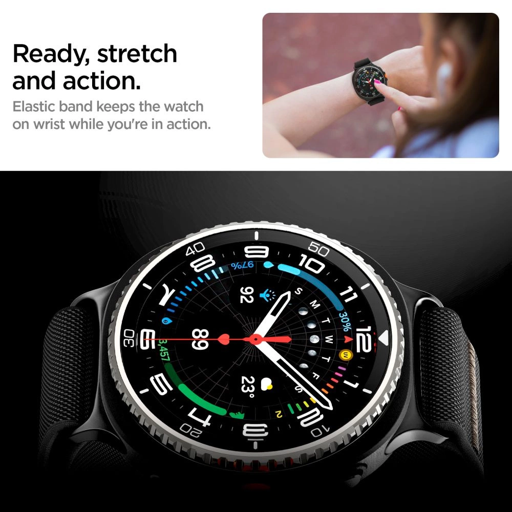 Spigen Fit Lite Strap for Samsung Galaxy Watch 40/44/46 mm - Blackeng