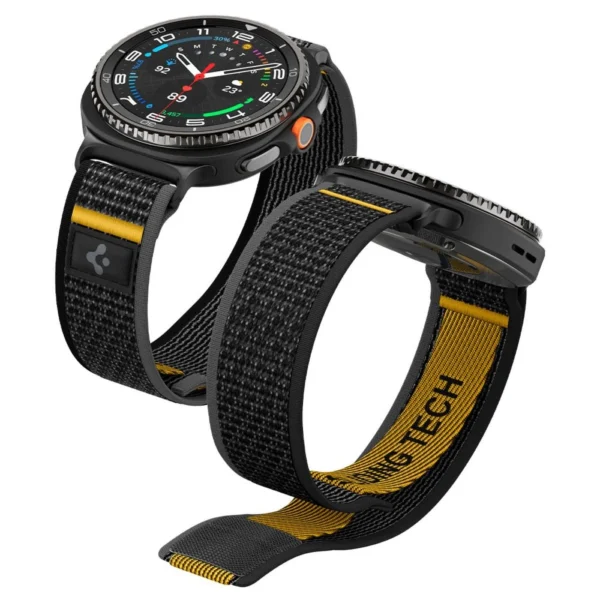 Spigen Athlex Air Strap for Samsung Galaxy Watch 40/44/46mm - Black and Yelloweng