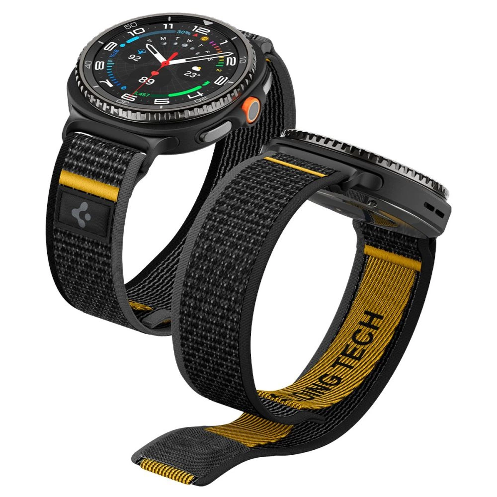 Spigen Athlex Air Strap for Samsung Galaxy Watch 40/44/46mm - Black and Yelloweng