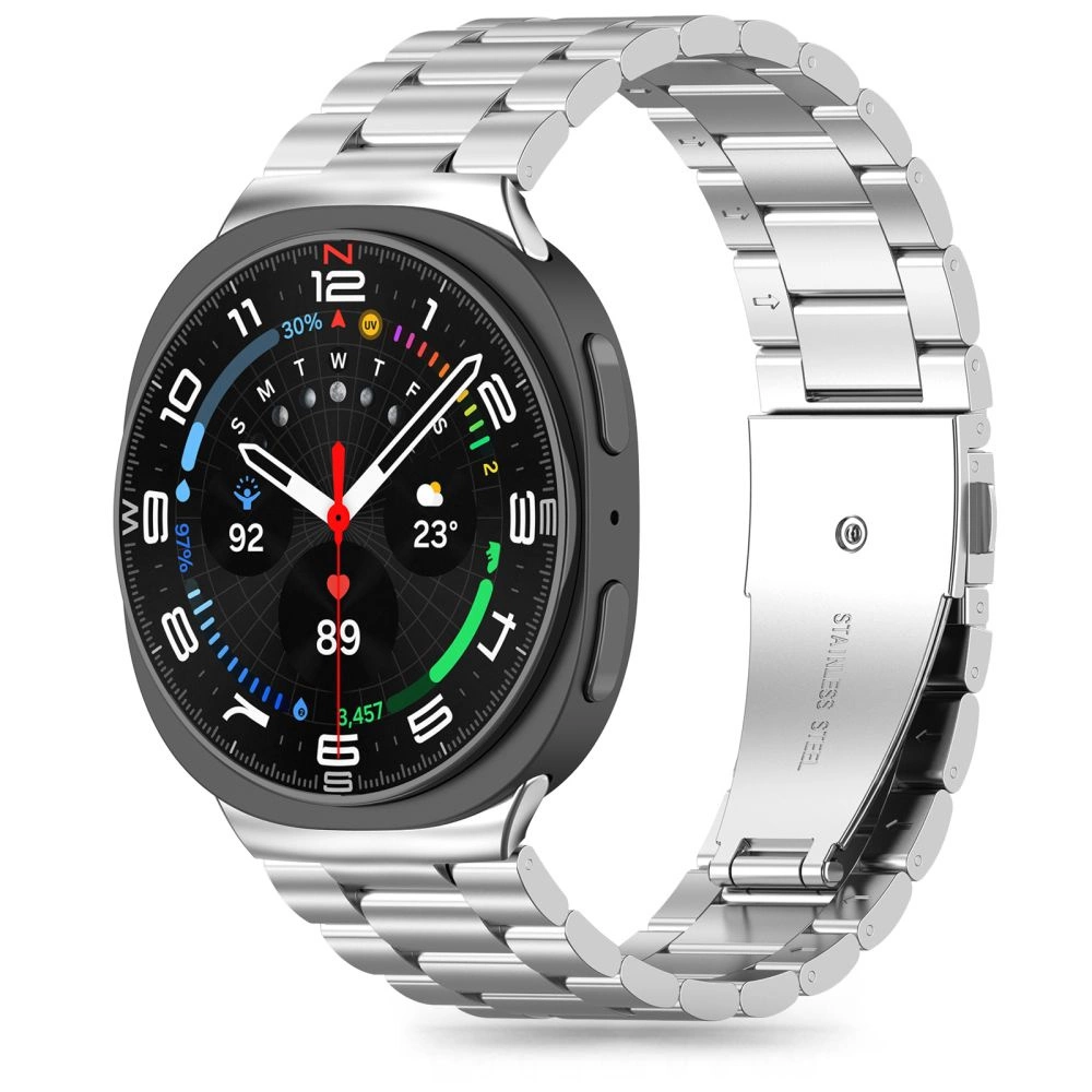 Tech-Protect Stainless Steel Strap for Samsung Galaxy Watch 40/44/46 mm - Silvereng