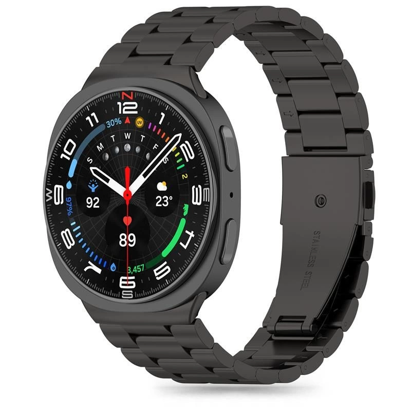 Tech-Protect Stainless Steel Strap for Samsung Galaxy Watch 40/44/46 mm - Blackeng