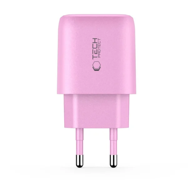 Tech-Protect NCA20 PD 20W QC3.0 USB-A / USB-C Wall Charger - Pinkeng