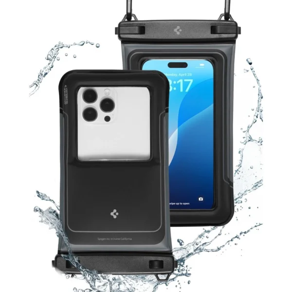 Spigen A611P 2-pack waterproof case - matte blackeng