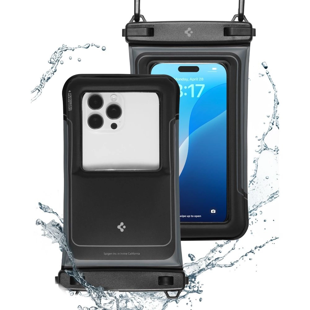 Spigen A611P 2-pack waterproof case - matte blackeng