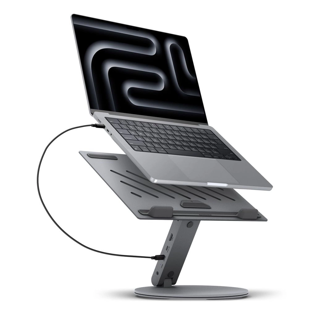 Spigen LD204H Stand + Hub 6-in-1 - Grayeng