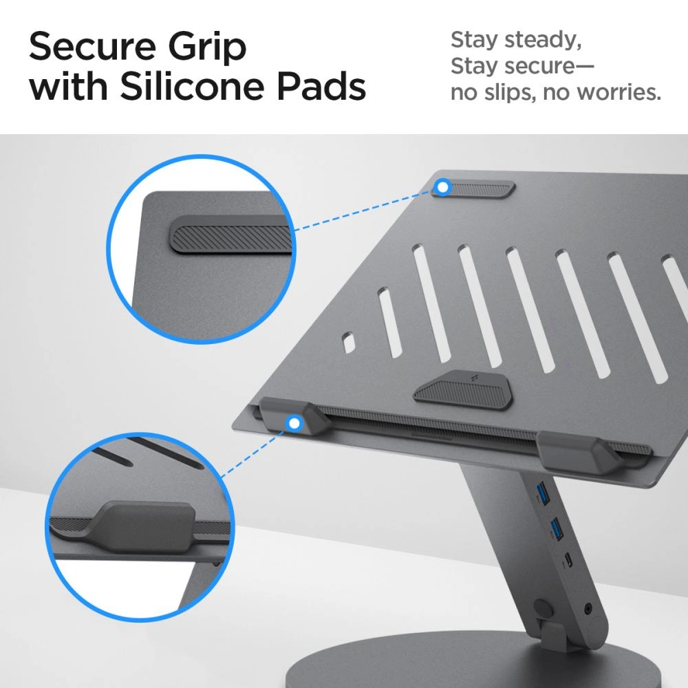 Spigen LD204H Stand + Hub 6-in-1 - Grayeng