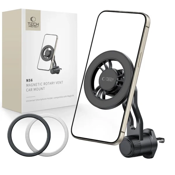 Tech-Protect N56 MagSafe Car Air Vent Mount - Blackeng