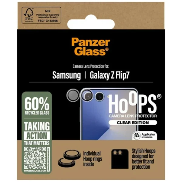 PanzerGlass Hoops Tempered Glass Lens Cover for Samsung Galaxy Z Flip7eng