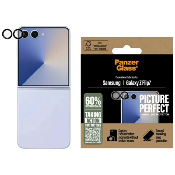 PanzerGlass PicturePerfect Tempered Glass Lens for Samsung Galaxy Z Flip7eng