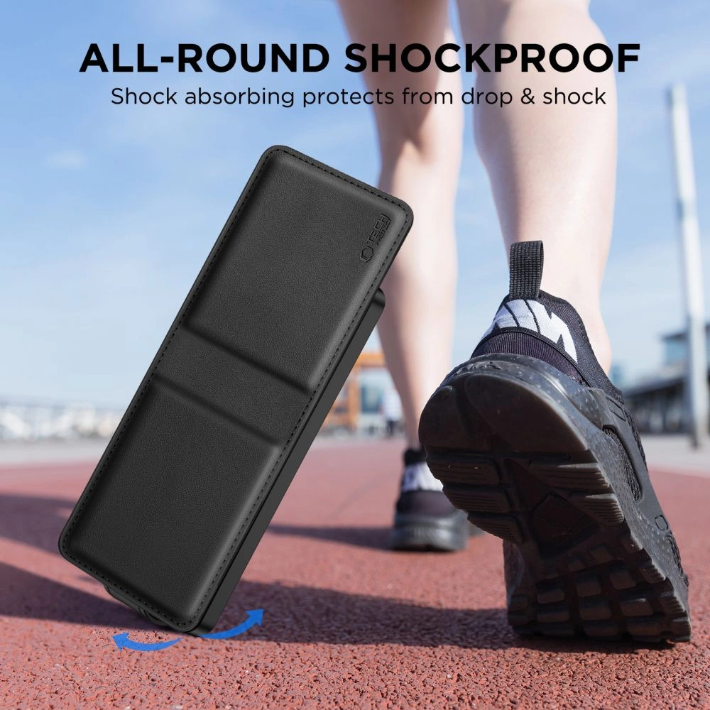Tech-Protect Wallet Case for Samsung Galaxy Z Flip 6 / 7 Fe - Blackeng