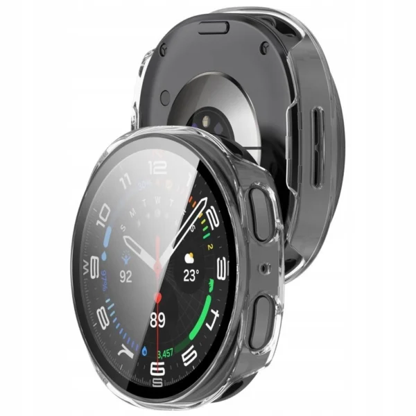 Tech-Protect Defense Case for Samsung Galaxy Watch 8 40mm - Transparenteng