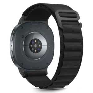 Tech-Protect Nylon Stripe Strap for Samsung Galaxy Watch 40/44/46 mm - Blackeng