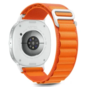 Tech-Protect Nylon Stripe Strap for Samsung Galaxy Watch 40/44/46 mm - Orangeeng