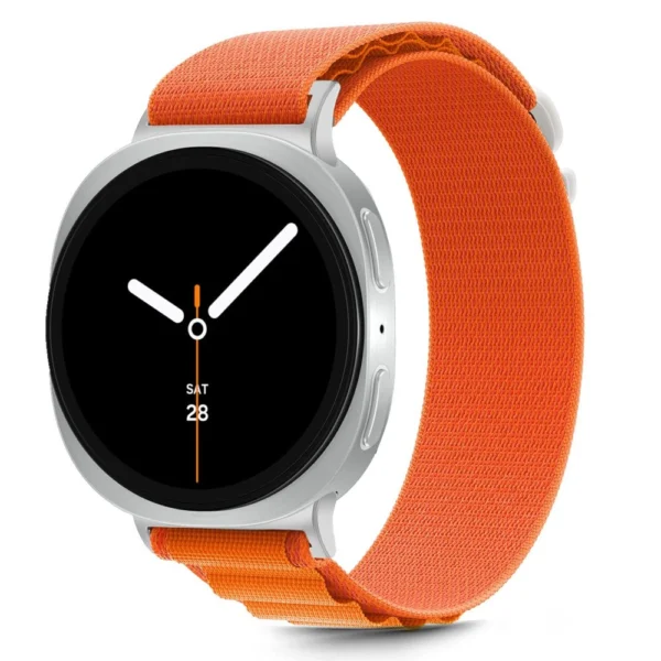 Tech-Protect Nylon Stripe Strap for Samsung Galaxy Watch 40/44/46 mm - Orangeeng