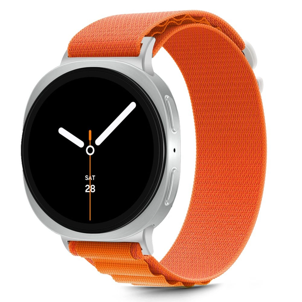 Tech-Protect Nylon Stripe Strap for Samsung Galaxy Watch 40/44/46 mm - Orangeeng