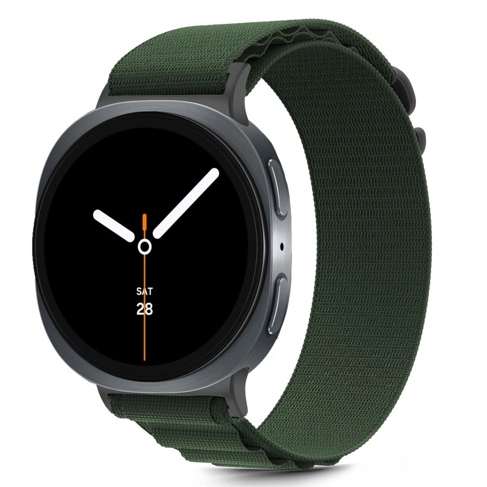 Tech-Protect Nylon Stripe Strap for Samsung Galaxy Watch 40/44/46 mm - Greeneng