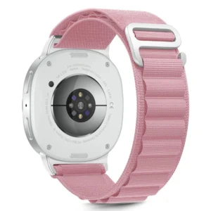 Tech-Protect Nylon Stripe Strap for Samsung Galaxy Watch 40/44/46 mm - Pinkeng