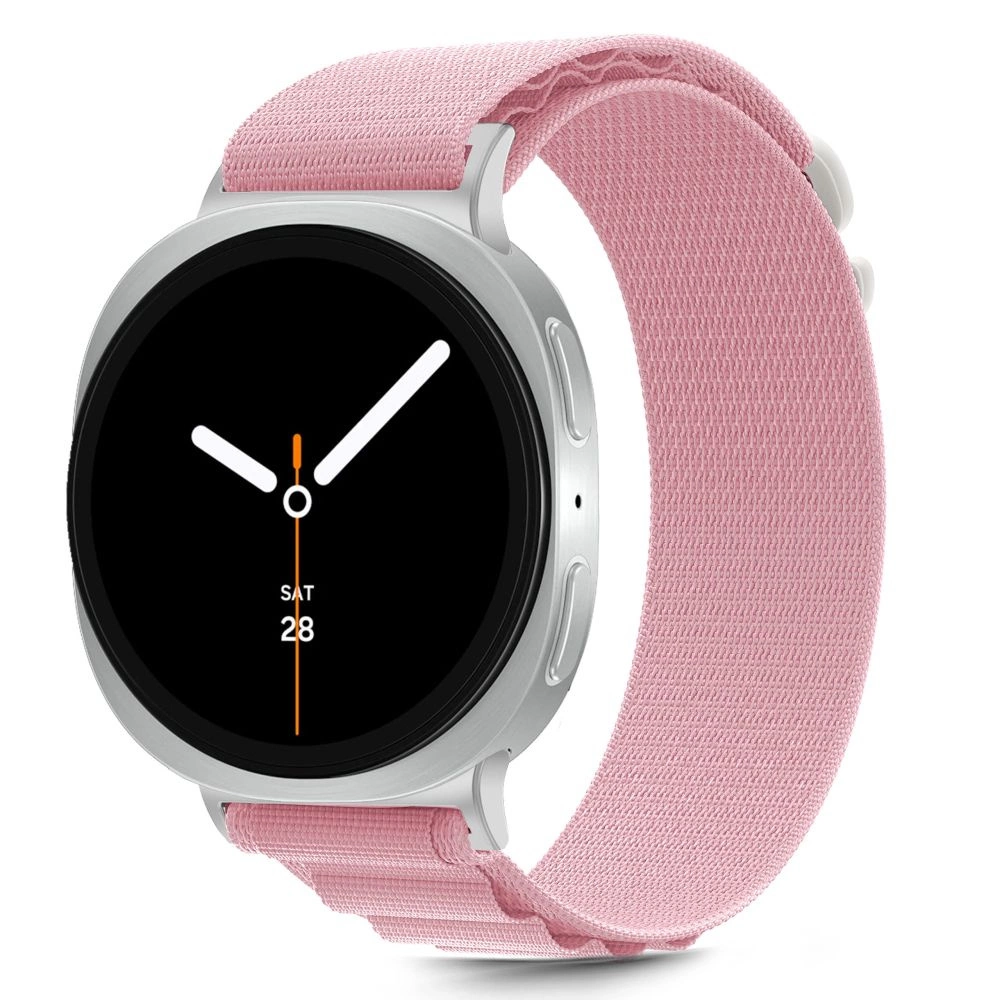 Tech-Protect Nylon Stripe Strap for Samsung Galaxy Watch 40/44/46 mm - Pinkeng